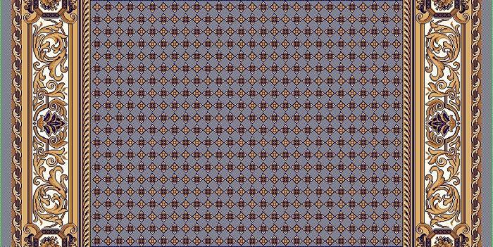 Ковровая дорожка Кремлевская 15-38 темно-синяя 