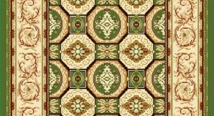 Ковровая дорожка 40760-03 зеленая