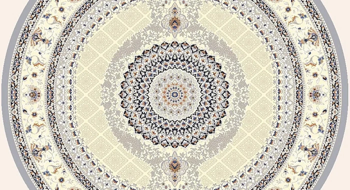 Ковер Amira 4836A L.Grey-L.Grey Круг