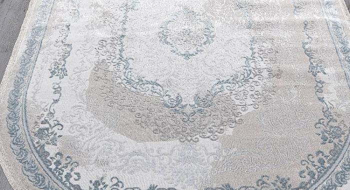 Ковер EFSAN L278A CREAM SHRINK / BLUE FDY Овал