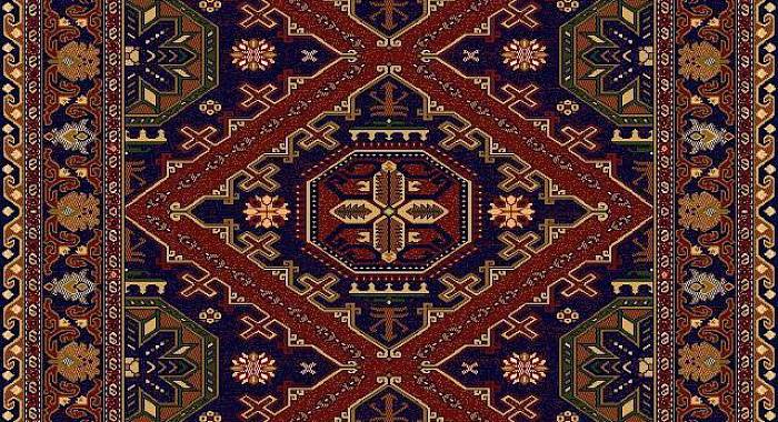 Ковер а-ля винтажный Дагестанский узор 40564