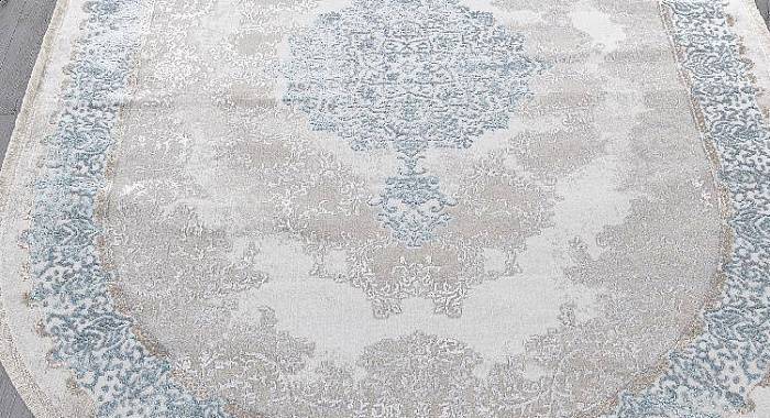 Ковер EFSAN L270A CREAM SHRINK / BLUE FDY Овал
