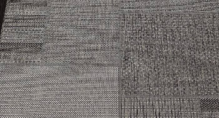 Ковер-циновка KAIR S139 BLACK-GRAY Овал