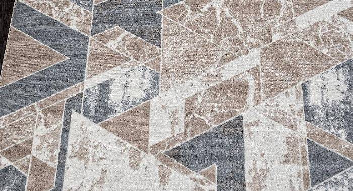 Ковер SIERRA F354 BEIGE-BLUE Овал