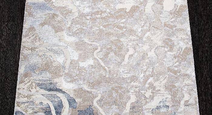 Ковровая Дорожка PERU D070A CREAM SHIRINK / BLUE FDY