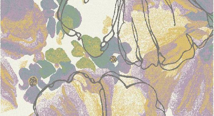 Ковер с цветами IZUMRUD C045 CREAM