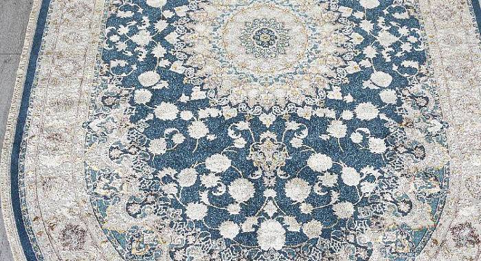 Ковер DELINA A050B D.BLUE / CREAM Овал