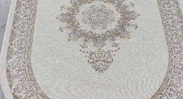 Ковер ESSA 27236A CREAM / BLUE Овал