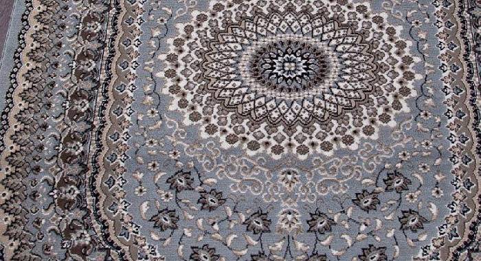 Ковер SIERRA D504 BLUE-BROWN 2 Овал