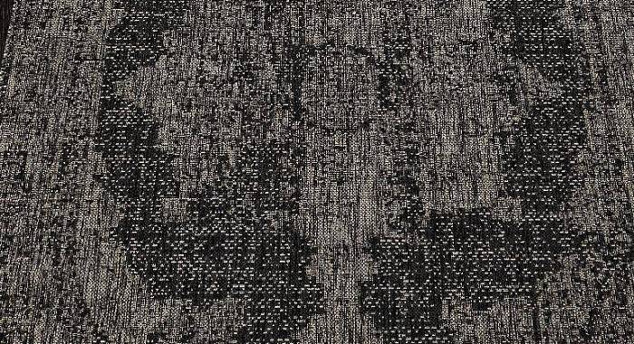 Ковер-циновка KAIR-A S129 BLACK-GRAY Овал