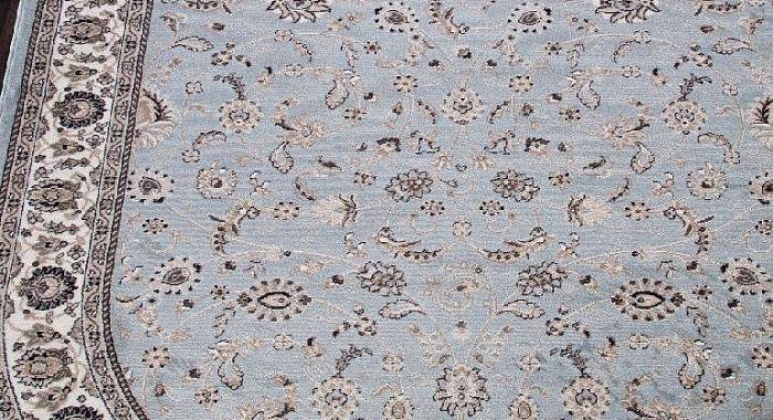 Ковер VALENCIA DELUXE D251 L.BLUE-BROWN Овал