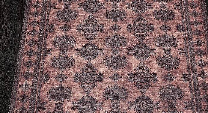 Ковер LOTUS AB028A КРАСНЫЙ / ЧЕРНЫЙ