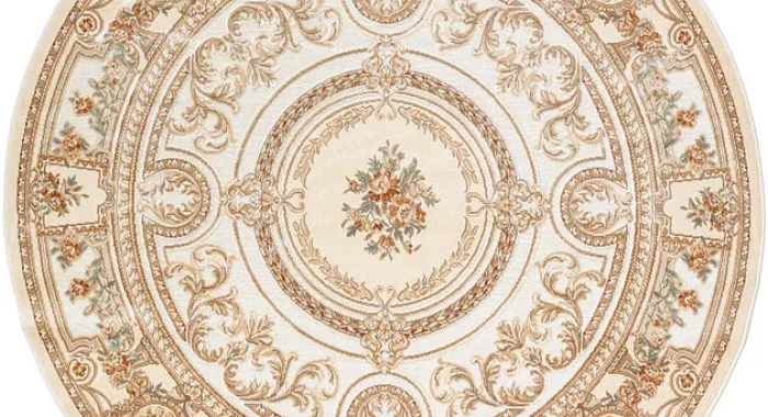 Рельефный ковер из вискозы GENOVA 38028 6262 60 КРУГ