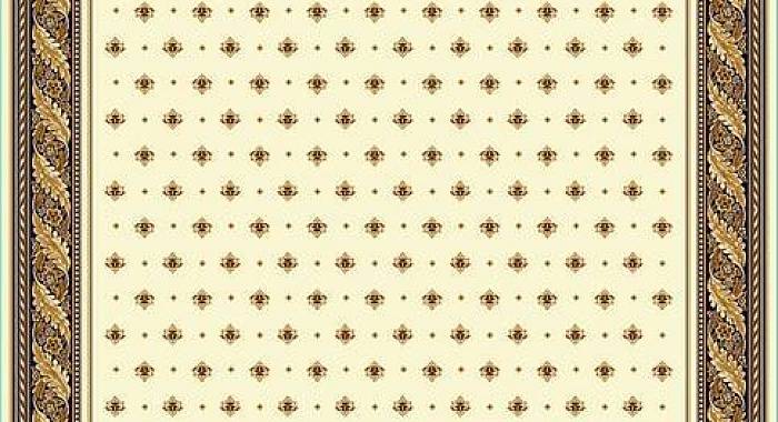 Ковер в кабинет или бильярдную 40043-26 кремовый