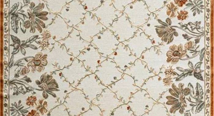 Рельефный ковер из вискозы GENOVA Цветы 38262 6282 60