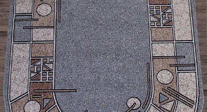 Ковер SIERRA ALBINA 3 BLUE-BROWN Овал