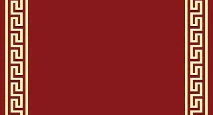 Ковровая дорожка меандр Версаче красная