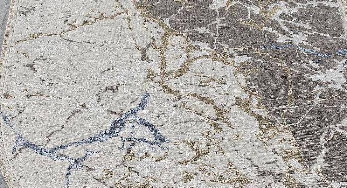 Ковер MOSSO 27231A GRY / BLUE Овал