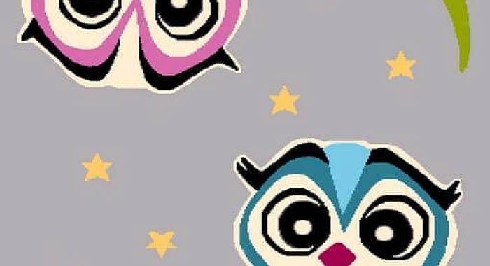 Ковер детский FUNKY TOP Owl grey