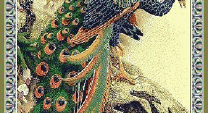 Ковер по индивидуальному проекту ПАВЛИН 