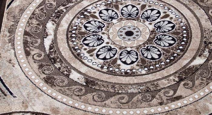 Ковер VALENCIA DELUXE d300 BROWN Овал